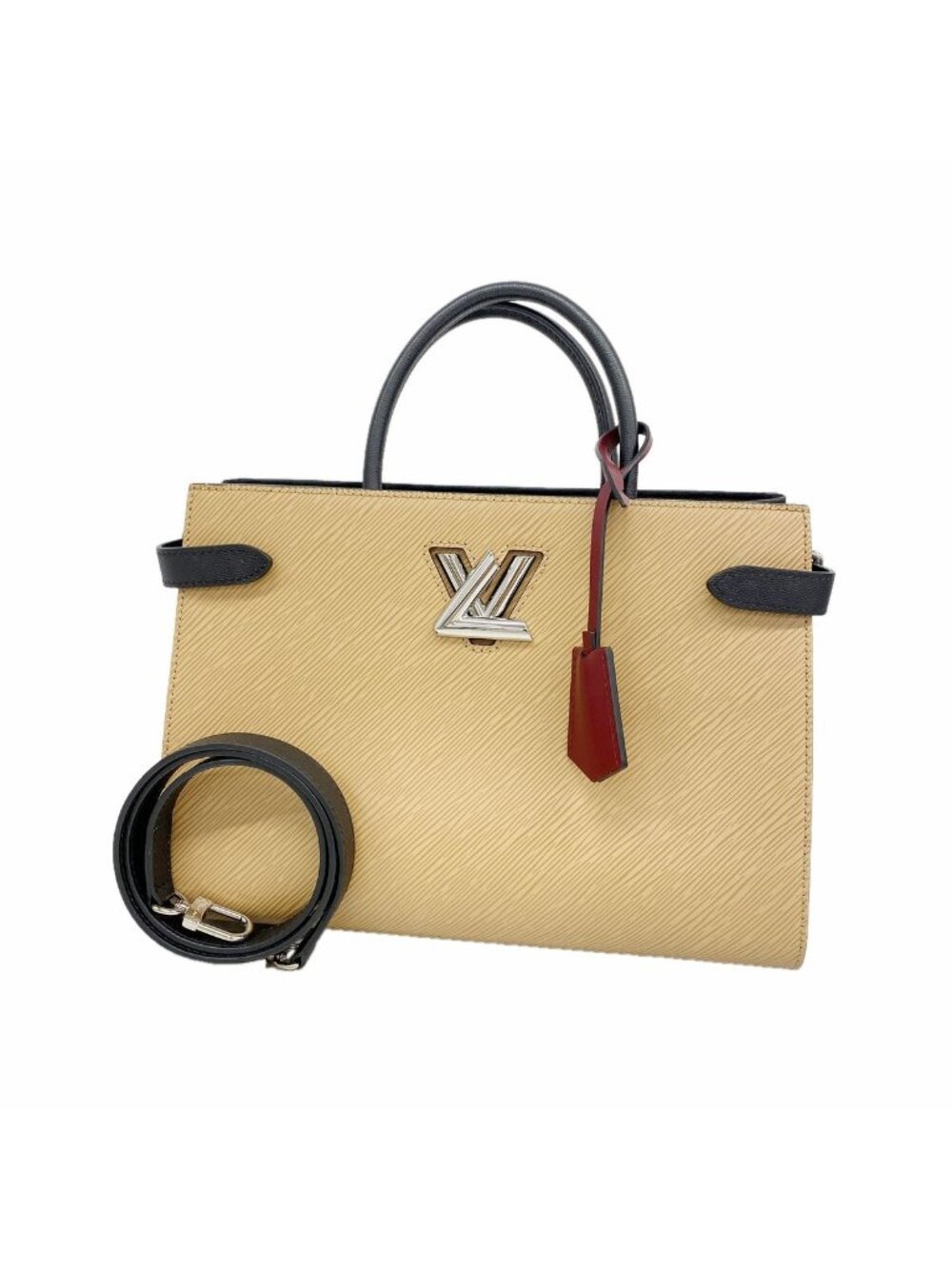Louis Vuitton Handbag Epi Twist Tote Casual Glitter le Noir 2-Way